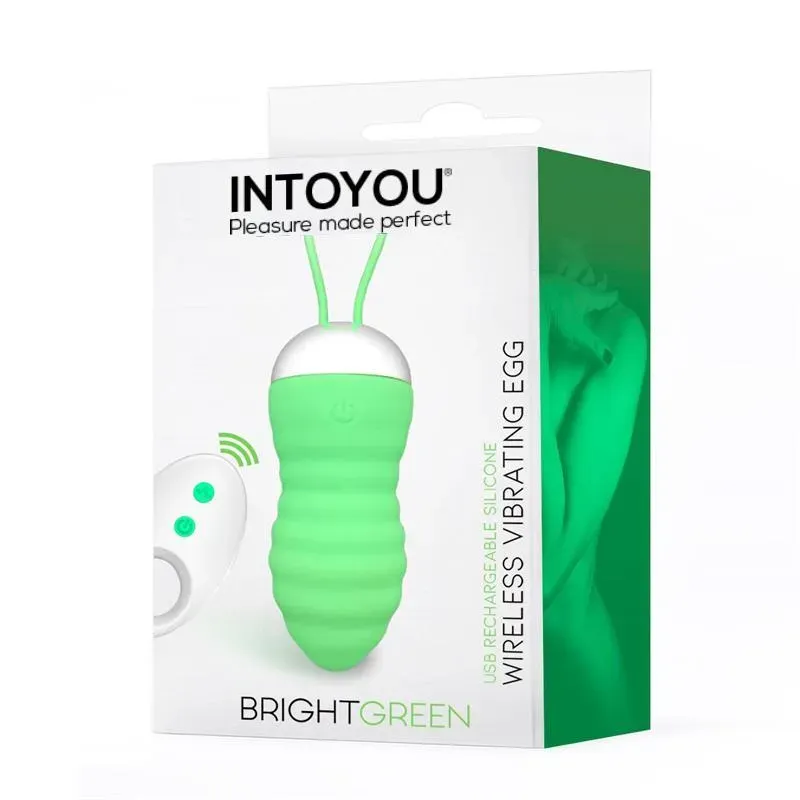 INTOYOU Brightgreen värisevä muna kaukosäätimellä