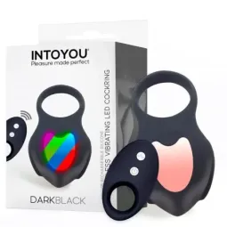 INTOYOU Darkblack värisevä penisrengas