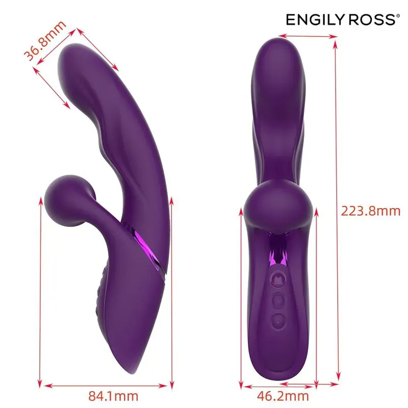 ENGILY ROSS Garlet rabbitvibraattori, 3 moottoria