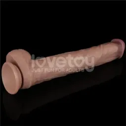LOVETOY Dual Layered Bendable XXL dildo 14,5