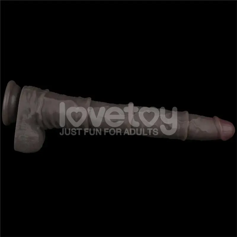 LOVETOY Dual Layered Bendable Dildo XXL 16