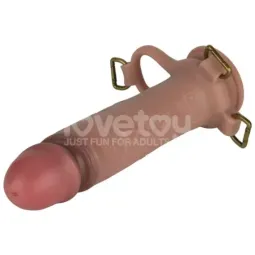 LOVETOY Ingen strap-on ontolla silikonidildolla