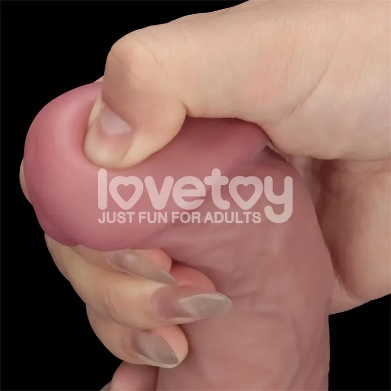 LOVETOY Dual Density värisevä dildo, 20 cm