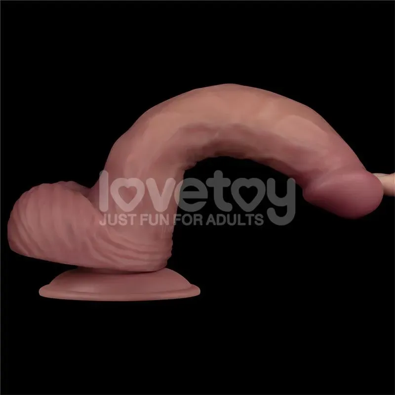 LOVETOY värisevä dildo, kaksitiheys, 23 cm
