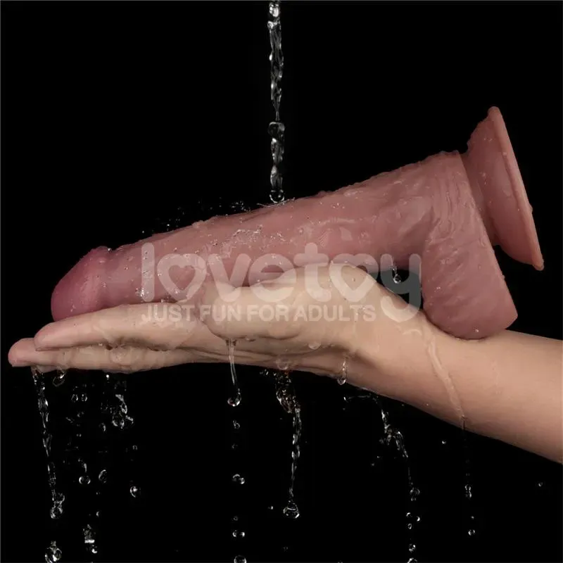 LOVETOY värisevä dildo, kaksitiheys, 23 cm