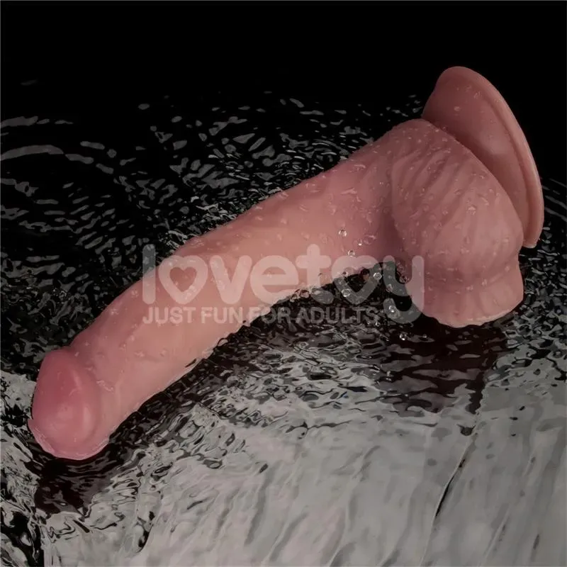 LOVETOY värisevä dildo, kaksitiheys, 23 cm