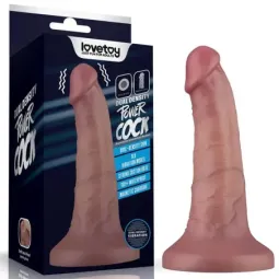LOVETOY värisevä dildo, kaksitiheys, 16 cm