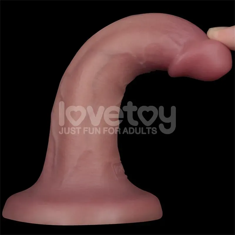 LOVETOY värisevä dildo, kaksitiheys, 16 cm