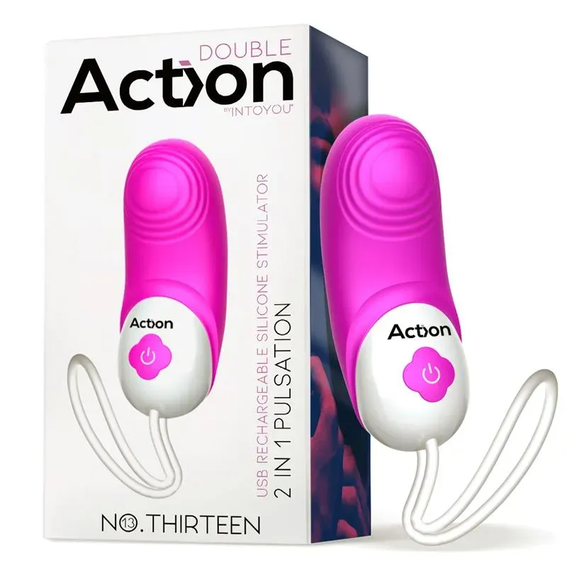 ACTION No. Thirteen G-piste-vibraattori 2-in-1