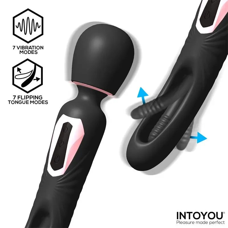 INTOYOU Lexy wand-vibraattori kielellä