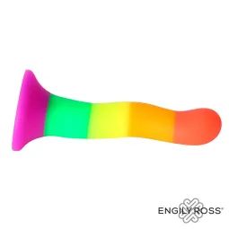 Dildo sateenkaaren väreissä, 18 cm | Noks.fi