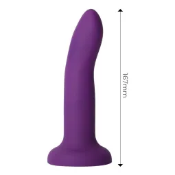 Väriä vaihtava dildo, violetista pinkiksi, 17 cm | Noks.fi